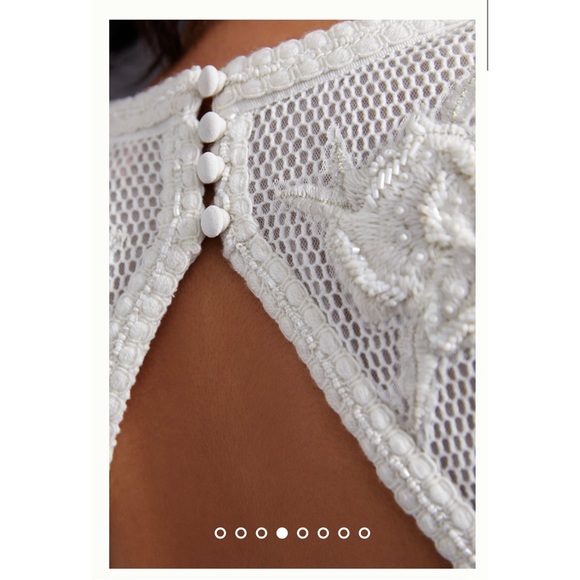 NWT Anthropologie “Not so Serious” by Pallavi Mohammed Deep V mini dress, XXS - Picture 4 of 13